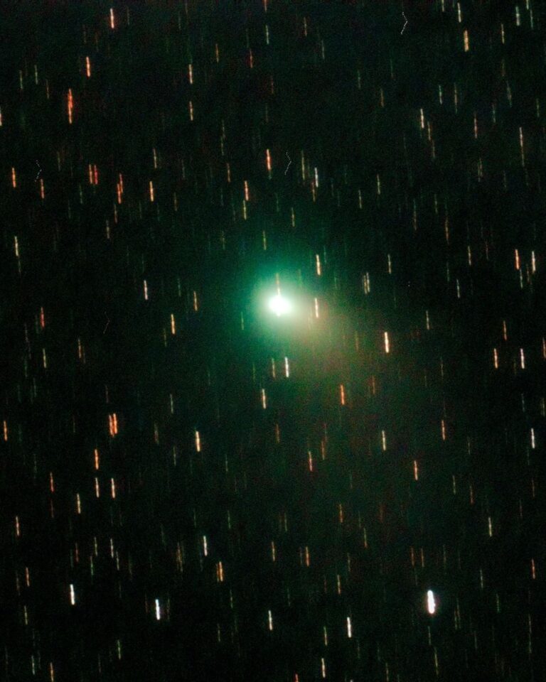 Científicos de La Plata lograron capturar el cometa verde.