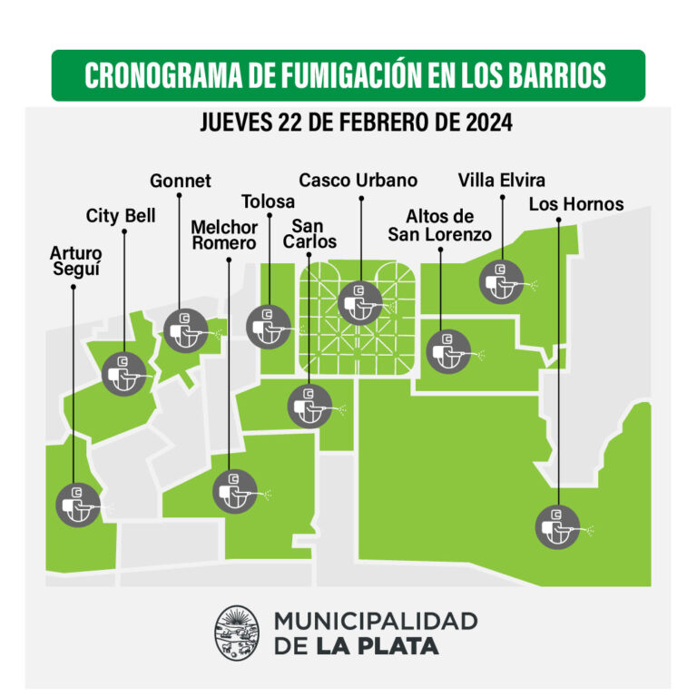 Extendimos el plan de fumigación en los barrios: El cronograma.